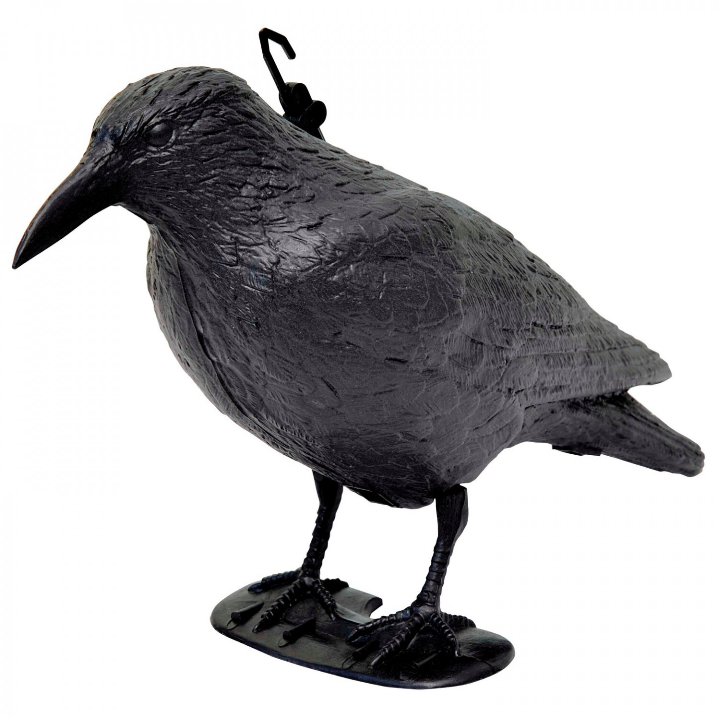 Corvo spaventapasseri dissuasore per piccioni e colombi 35x19x13 cm nero