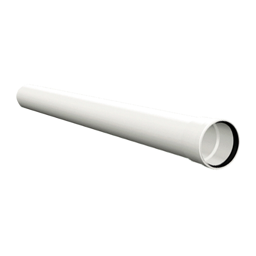 Tubo per caldaie a condensazione 100 cm - d. 80 mm bianco