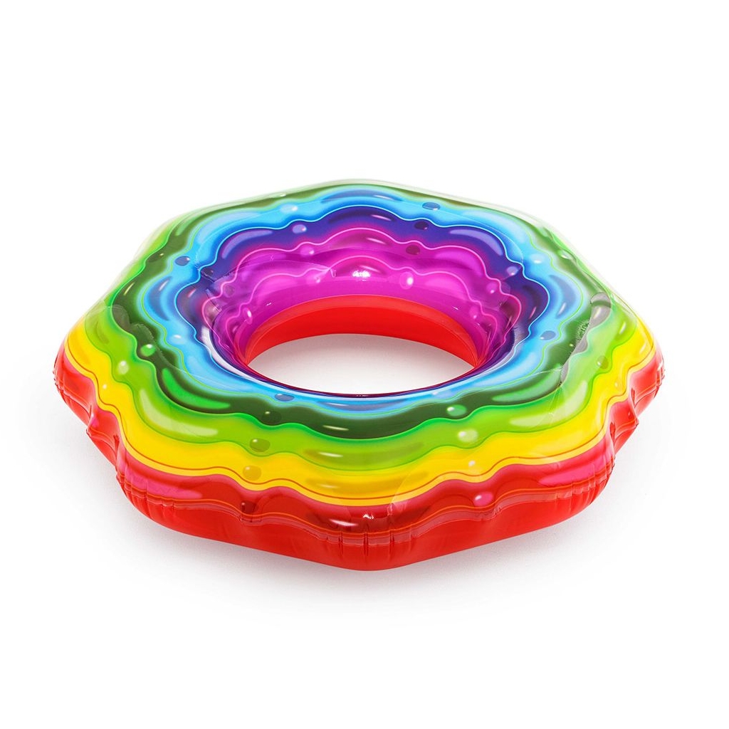 Gonfiabile salvagente ciambella arcobaleno jelly bestway 36163