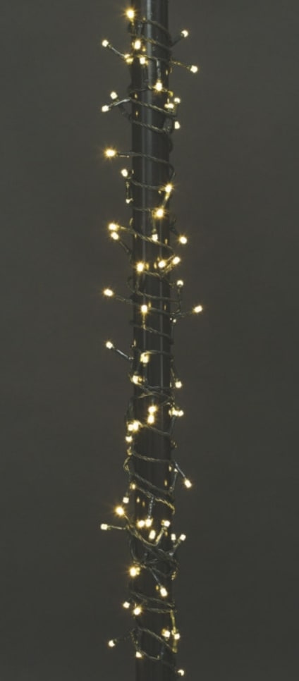 Luci di Natale 1000 led colore oro 50 mt con controller 8 funzioni per esterno