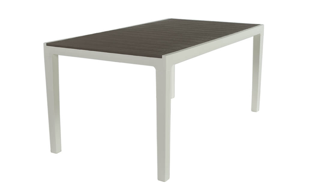 Tavolo da giardino in resina Keter Harmony 160x90x74 cm bianco cappuccino