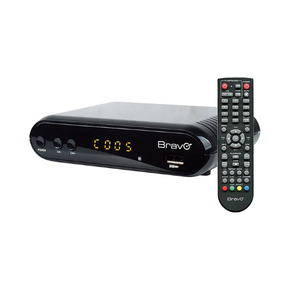 Decoder digitale terrestre DVB-T2 con cavo HDMI