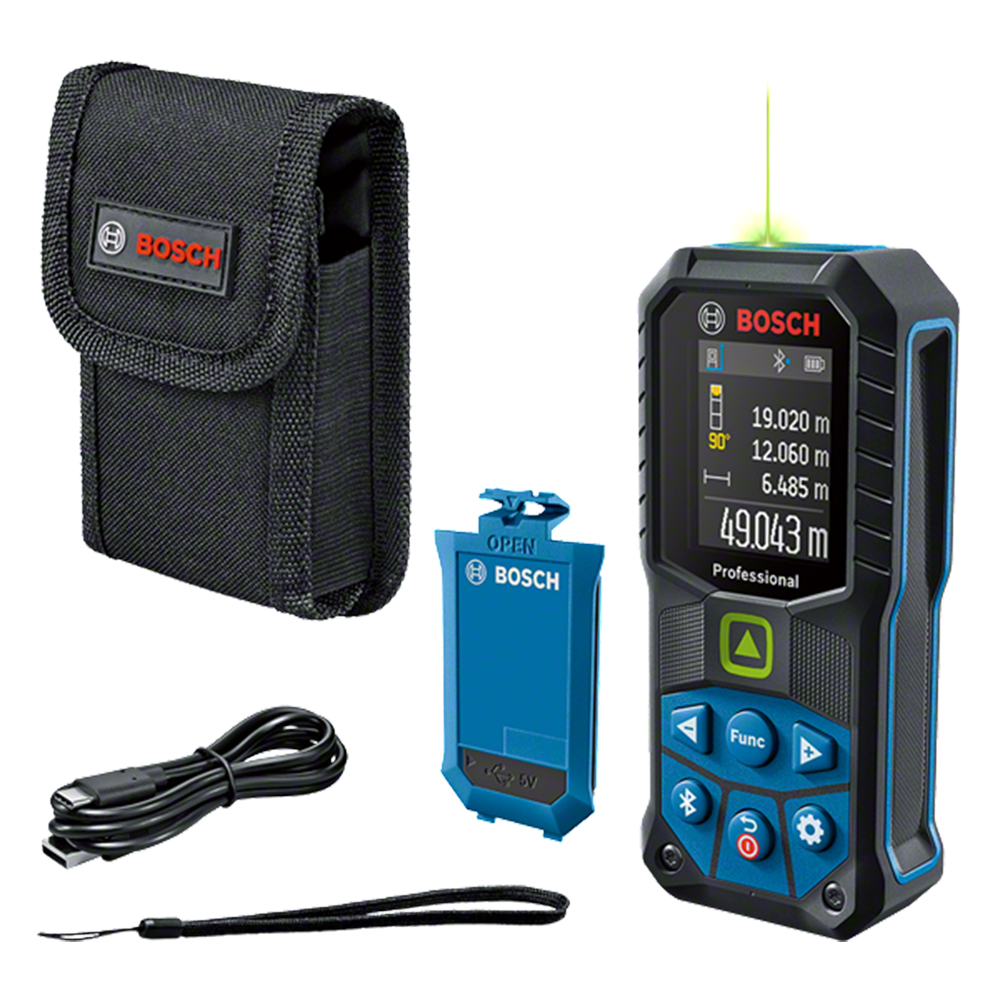 Distanziometro laser professionale Bosch GLM 50-27 CG con doppia alimentazione