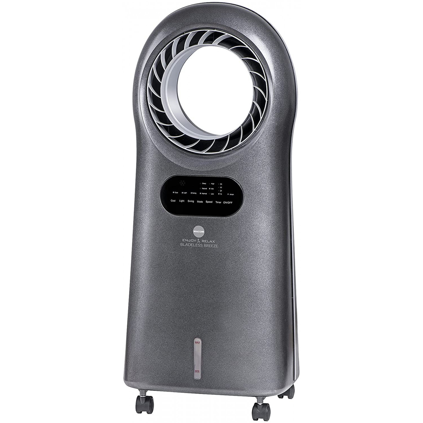 Raffrescatore evaporatore senza pale Macom grigio 110 W con telecomando