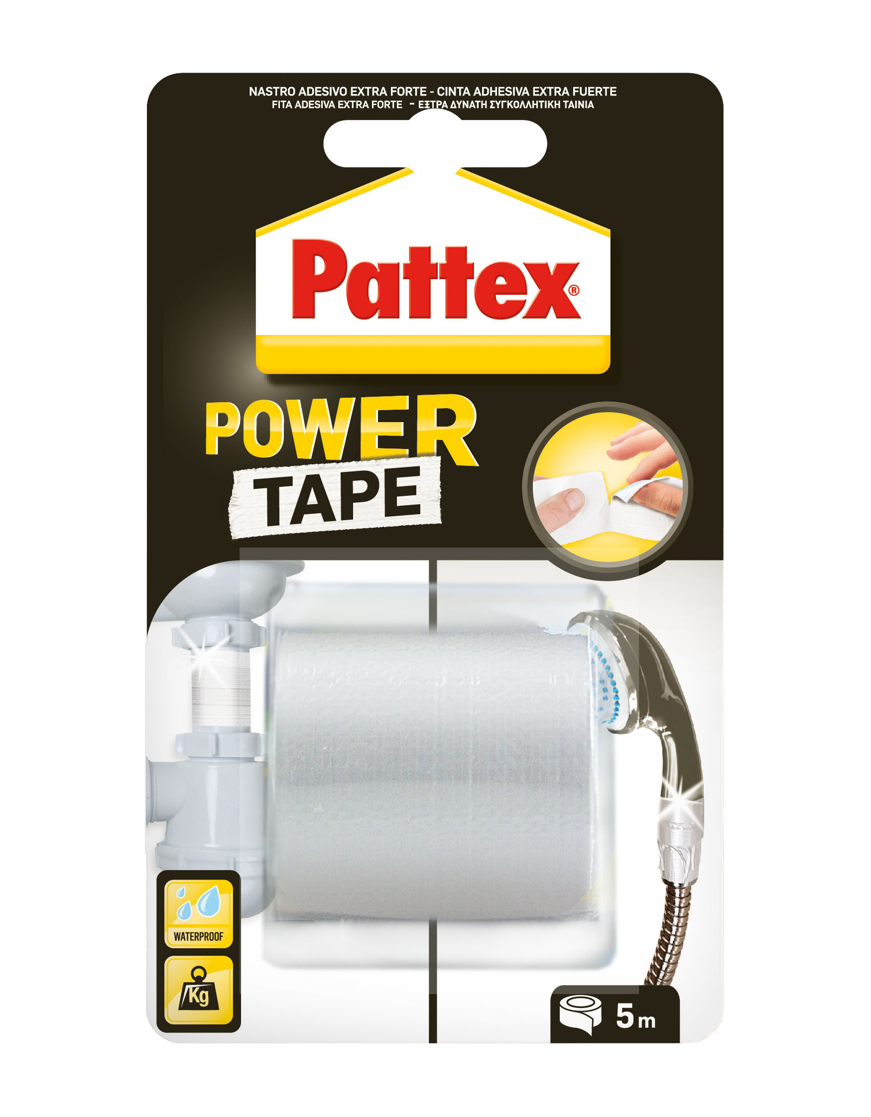 Pattex power tape bianco 5m