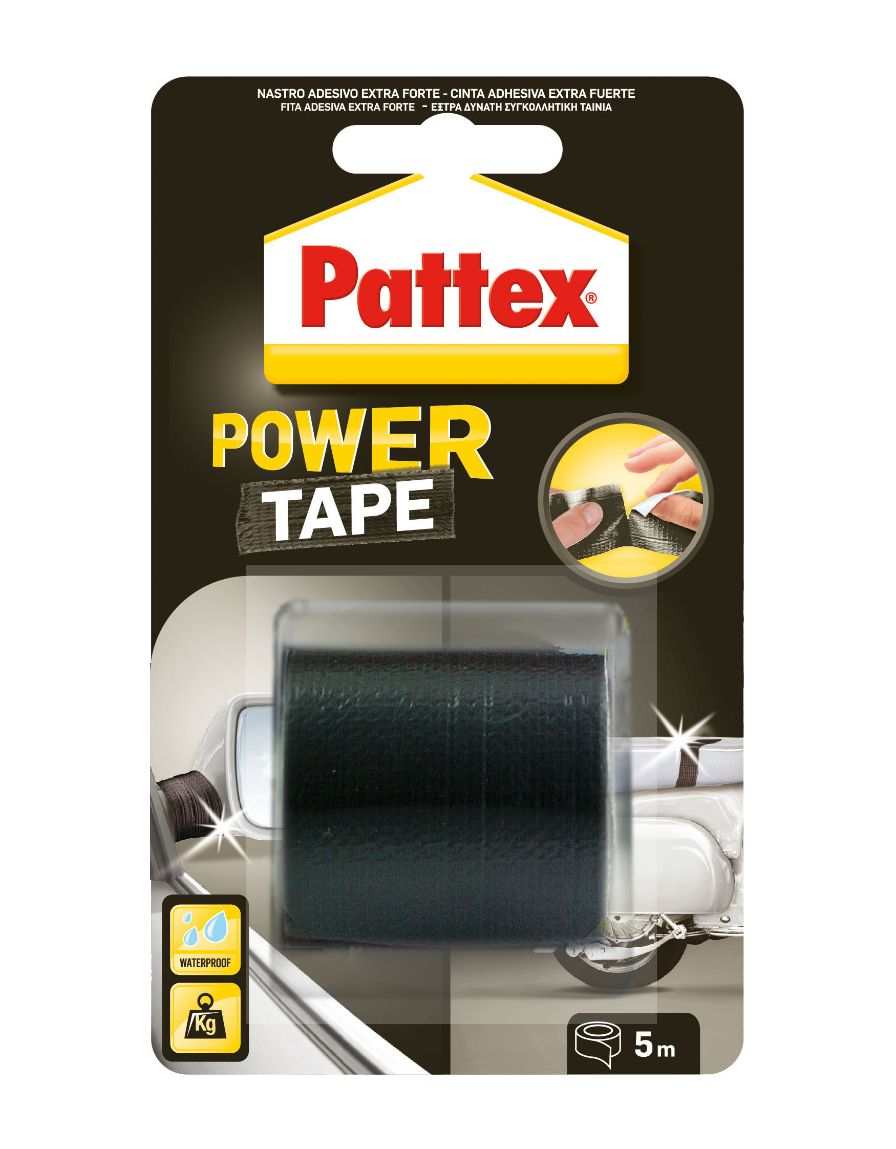 Pattex power tape nero 5m