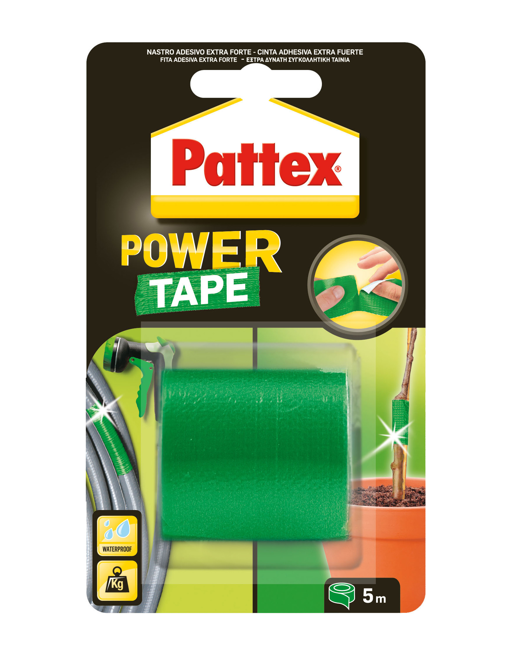 Pattex power tape verde 5m