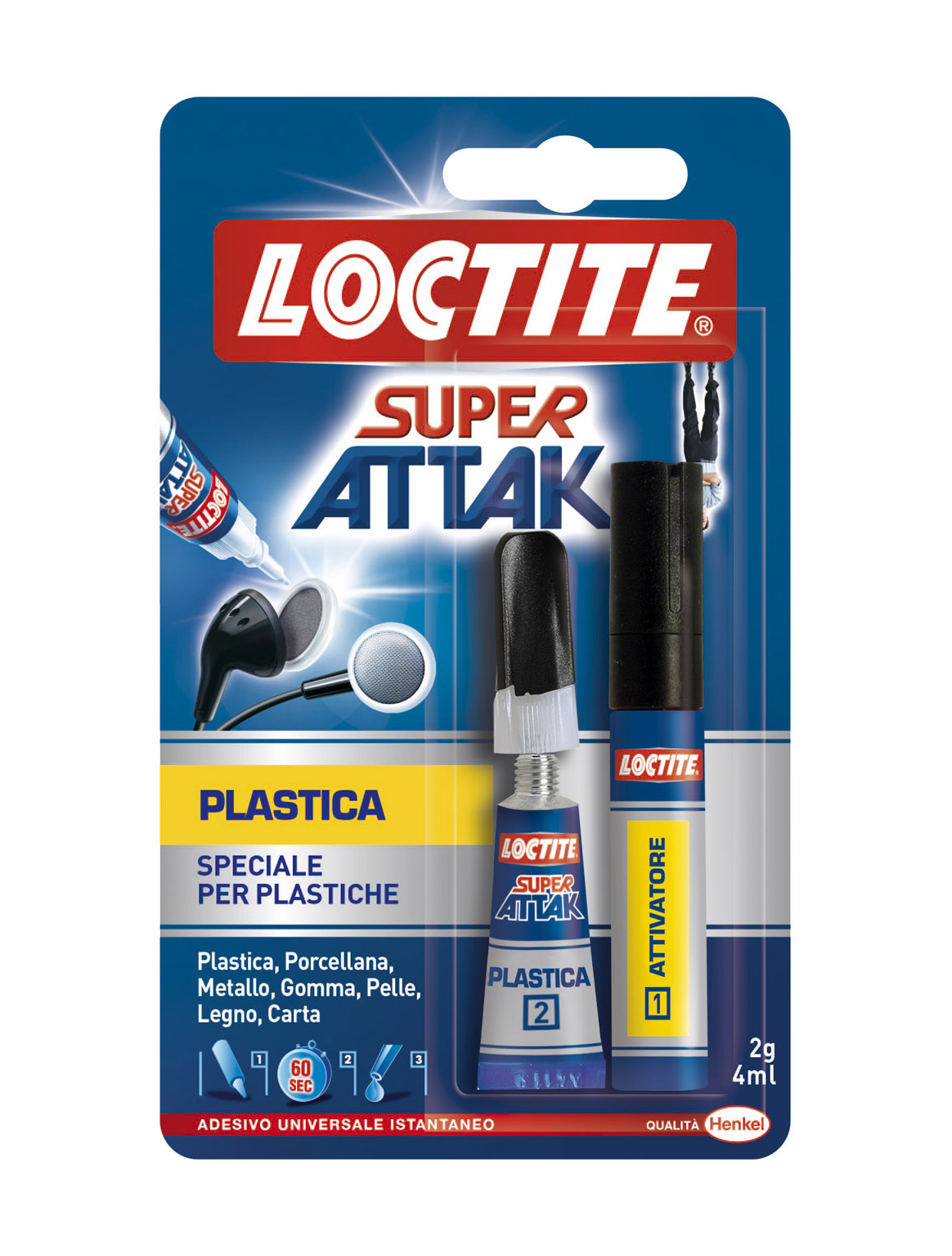 Loctite super attak plastica 2g+4ml (ex 1605732)