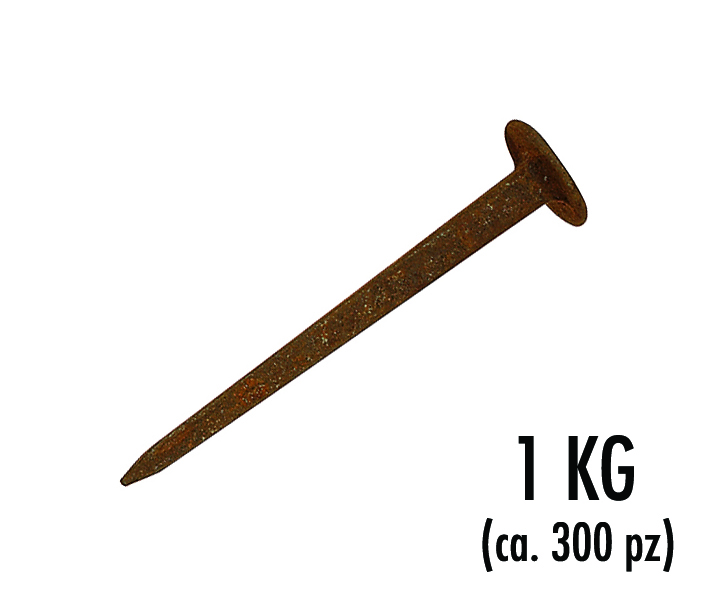 Conf. chiodi bracchi 50 mm d. 11 (1 kg ca. 300 pz)