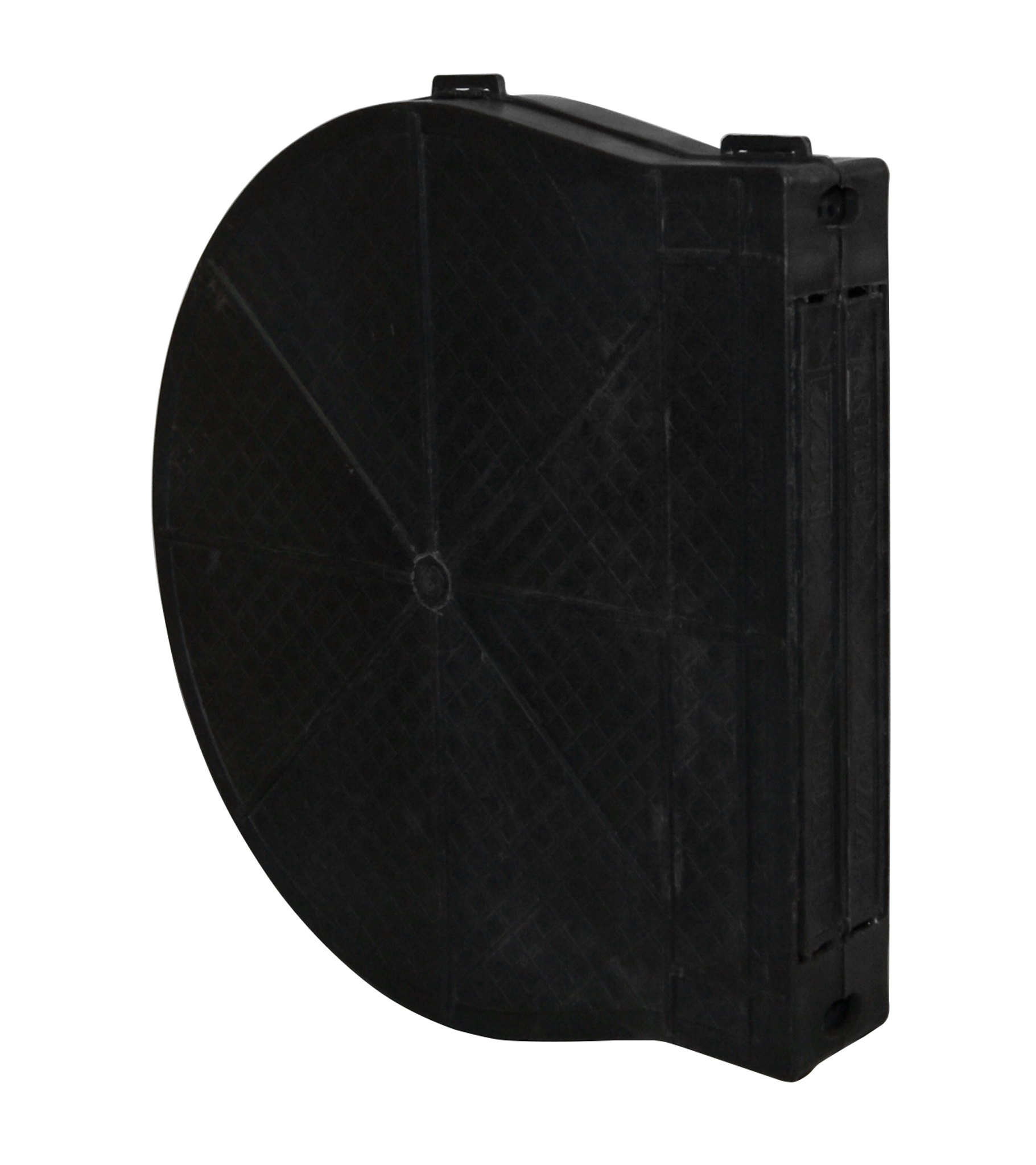 Cassetta interasse 185mmx12m plastica nero